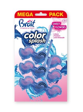 DRAMERS BRAIT Color Splash Kostka WC Sweet Flower 3 x 45 g