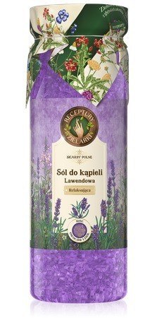 ELFA II RECEPTURY ZIELARKI Skarby Polne Relaksująca Sól do kąpieli - Lawendowa 700g