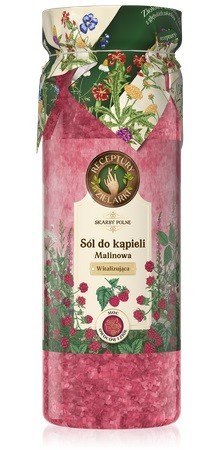 ELFA II RECEPTURY ZIELARKI Skarby Polne Witalizująca Sól do kąpieli - Malinowa 700g