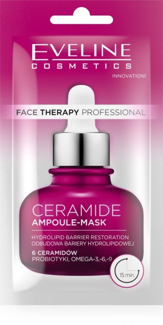 EVELINE EVELINE Face Therapy Professional Maska-ampułka odbudowująca barierę hydrolipidową z Ceramidami 8 ml