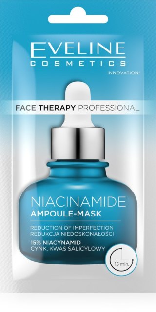 EVELINE EVELINE Face Therapy Professional Maska-ampułka redukująca niedoskonałości z Niacynamidem 8 ml