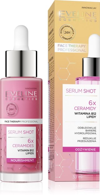 EVELINE EVELINE Face Therapy Professional Serum Shot odbudowujące barierę hydrolipidową - 6x Ceramidy 30 ml