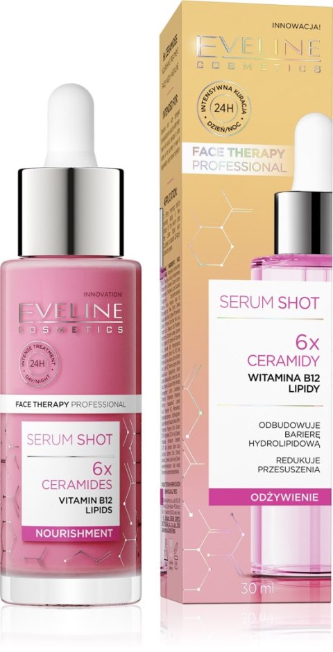 EVELINE EVELINE Face Therapy Professional Serum Shot odbudowujące barierę hydrolipidową - 6x Ceramidy 30 ml
