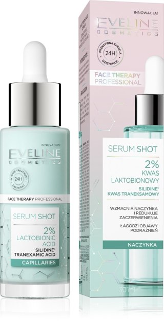 EVELINE EVELINE Face Therapy Professional Serum Shot wzmacniające naczynka - 2% Kwas Laktobionowy 30 ml