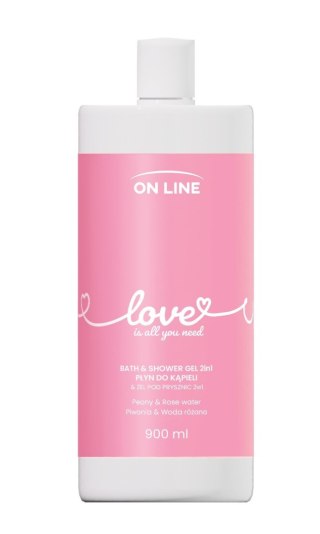 FORTE SWEEDEN ON LINE Emocje Żel i płyn do kąpieli 2w1 Love 900 ml