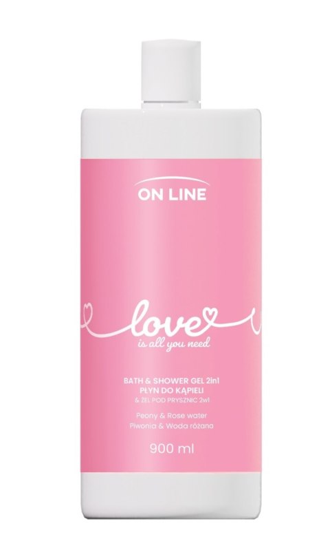 FORTE SWEEDEN ON LINE Emocje Żel i płyn do kąpieli 2w1 Love 900 ml