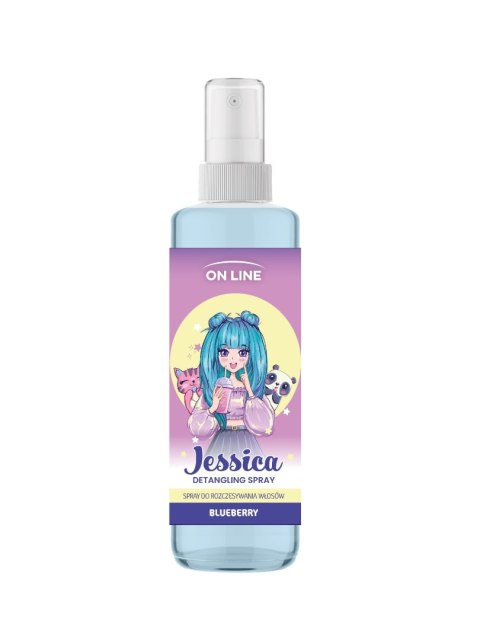 FORTE SWEEDEN ON LINE KIDS Jessica Spray do rozczesywania włosów - Blueberry 200 ml