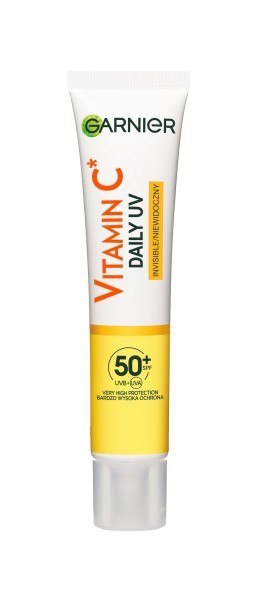 GARNIER GARNIER Skin Naturals Fluid rozświetlający Vitamin C Daily UV SPF50+ - Invisible 40ml