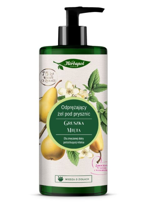HERBAPOL HERBAPOL Odprężający Żel pod prysznic - Gruszka & Mięta 740ml