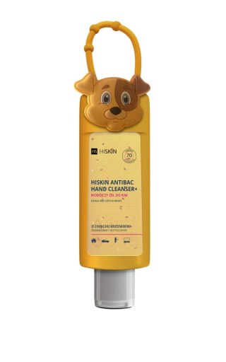 HISKIN HISKIN Antibac Hand Cleanser+ Biobójczy Żel do rąk o zapachu brzoskwini - piesek (butelka 75ml+etui)