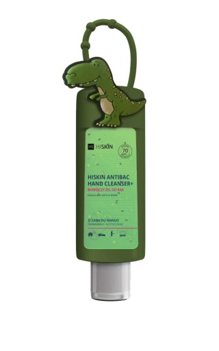 HISKIN HISKIN Antibac Hand Cleanser+ Biobójczy Żel do rąk o zapachu mango - dinozaur (butelka 75ml+etui)