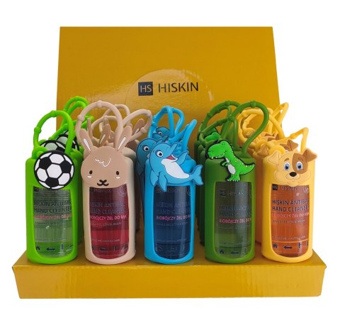 HISKIN HISKIN Antibac Hand Cleanser+ Zestaw Biobójczych Żeli do rąk - stand ekspozycyjny 5x4szt