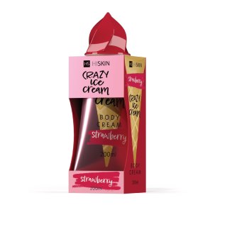 HISKIN HISKIN Crazy Ice Cream Krem do ciała - Strawberry 200 ml