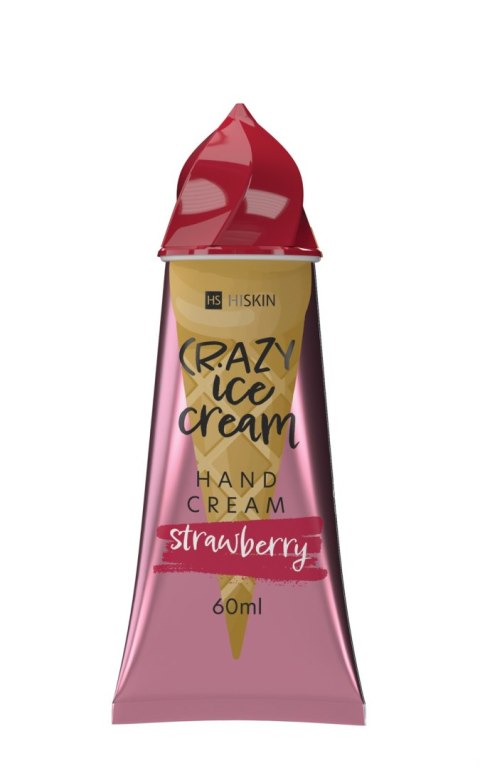 HISKIN HISKIN Crazy Ice Cream Krem do rąk - Strawberry 60ml