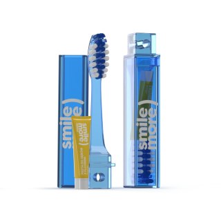 HISKIN HISKIN Travel Size Składana szczoteczka do zębów + pasta do zębów Mango 4 ml