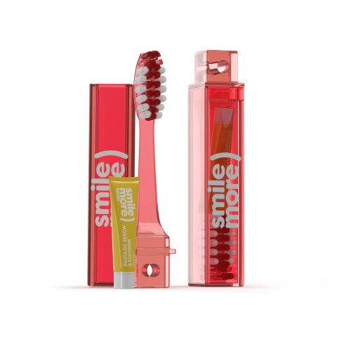 HISKIN HISKIN Travel Size Składana szczoteczka do zębów + pasta do zębów Mango 4 ml