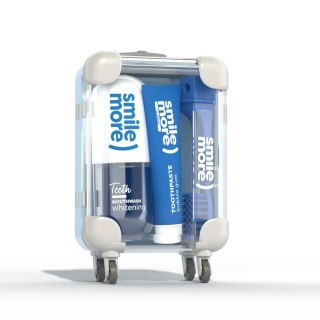 HISKIN HISKIN Travel Size Zestaw DENTAL - pasta do zębów + płyn do płukania + składana szczoteczka