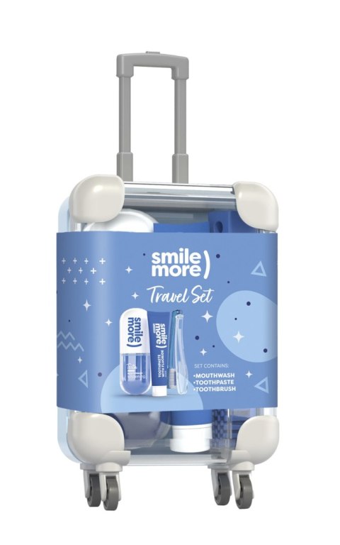 HISKIN HISKIN Travel Size Zestaw DENTAL - pasta do zębów + płyn do płukania + składana szczoteczka