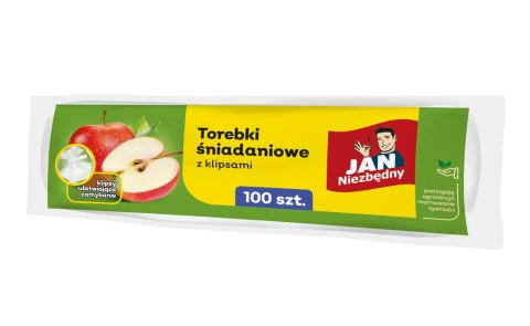 JAN N. GROSIK JAN NIEZBĘDNY Torebki śniadaniowe na rolce 18x28cm 1op-100szt