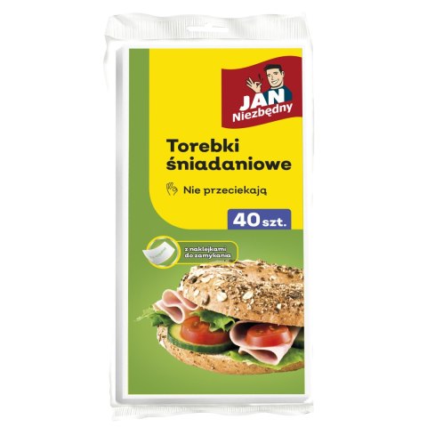 JAN N. GROSIK JAN NIEZBĘDNY Torebki śniadaniowe papierowe z folią 1op.-40szt