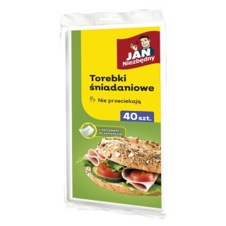 JAN N. GROSIK JAN NIEZBĘDNY Torebki śniadaniowe papierowe z folią 1op.-40szt
