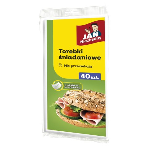 JAN N. GROSIK JAN NIEZBĘDNY Torebki śniadaniowe papierowe z folią 1op.-40szt