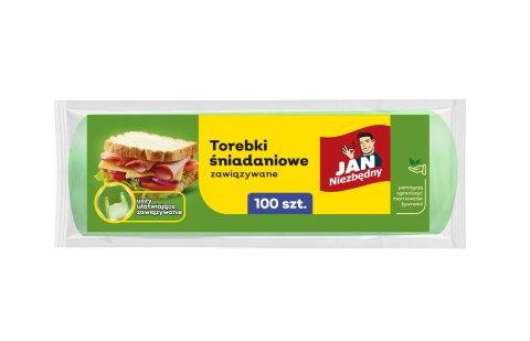 JAN N. GROSIK JAN NIEZBĘDNY Torebki śniadaniowe zawiązywane - foliowe 1op.-100szt