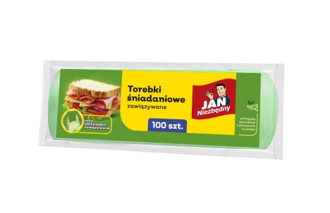 JAN N. GROSIK JAN NIEZBĘDNY Torebki śniadaniowe zawiązywane - foliowe 1op.-100szt