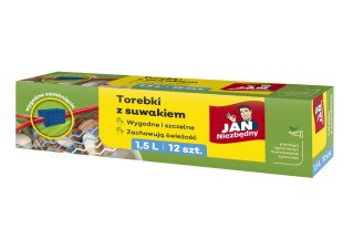 JAN N. GROSIK JAN NIEZBĘDNY Torebki z suwakiem 1.5L - 12 sztuk