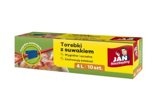 JAN N. GROSIK JAN NIEZBĘDNY Torebki z suwakiem 4L - 10 sztuk