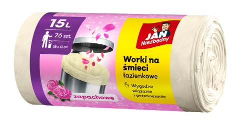 JAN N. GROSIK JAN NIEZBĘDNY Worki łazienkowe z nadrukiem 15L - 26 sztuk