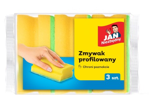 JAN N. GROSIK JAN NIEZBĘDNY Zmywak profilowany - chroni paznokcie 1op.-3szt