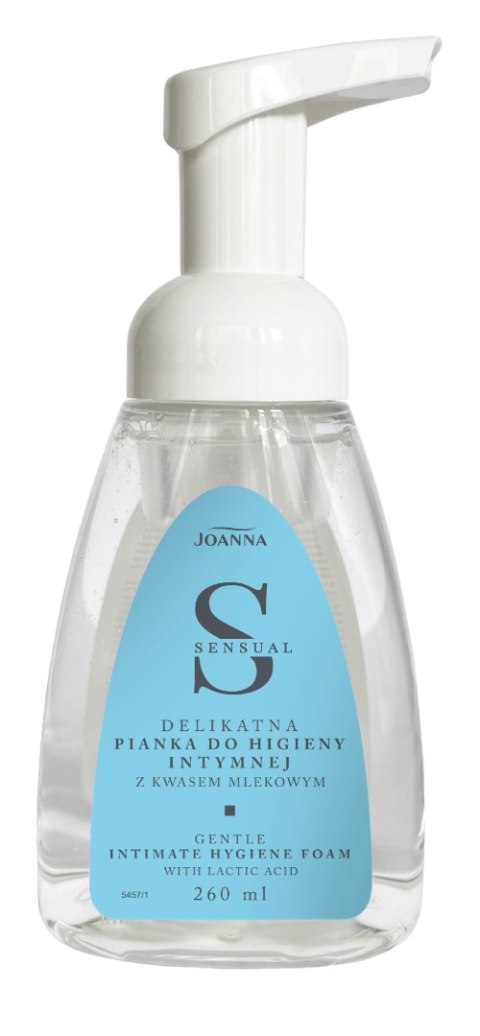 JOANNA JOANNA Sensual Delikatna pianka do higieny intymnej z kwasem mlekowym 260 ml