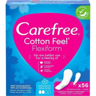 JOHNSON CAREFREE Cotton Feel Flexiform Wkładki higieniczne