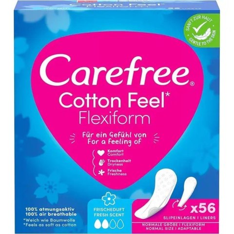 JOHNSON CAREFREE Cotton Feel Flexiform Wkładki higieniczne