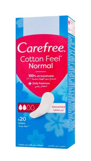 JOHNSON CAREFREE Cotton Feel Wkładki higieniczne 1 op. - 20 szt.