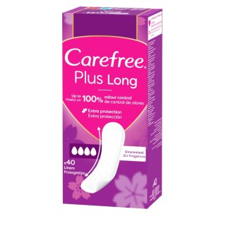 JOHNSON CAREFREE Wkładki higieniczne PLUS LONG 40 sztuk