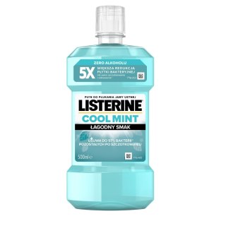 JOHNSON LISTERINE Płyn do płukania jamy ustnej Cool Mint - Łagodny Smak 500 ml