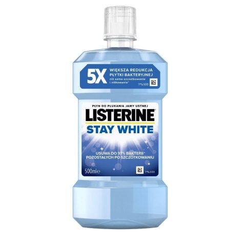 JOHNSON LISTERINE Płyn do płukania jamy ustnej Stay White 500 ml