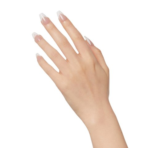 KISS KISS Sztuczne paznokcie na klej Classy Nails, Silk Dress, White, Medium Coffin