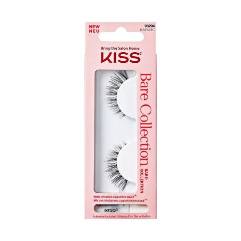 KISS KISS Sztuczne rzęsy Bare Collection KAR03, 1 Pair & Lash Glue Net Wt. 1g