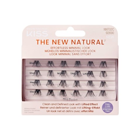 KISS KISS Sztuczne rzęsy kępki The New Natural, 24 kępki