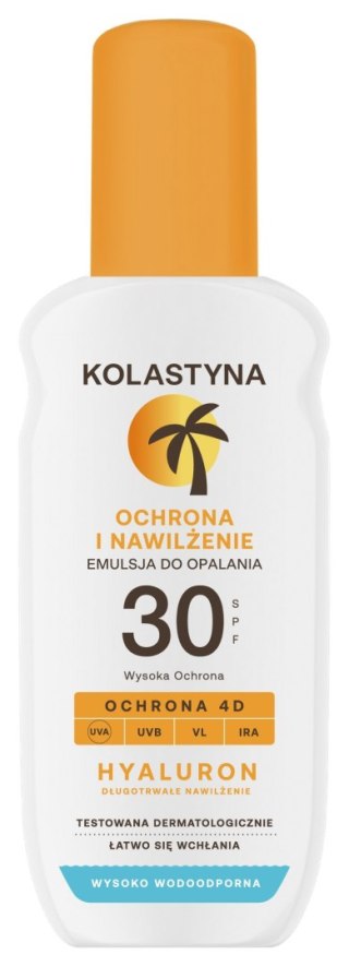 KOLASTYNA OPALANIE KOLASTYNA Emulsja do opalania w sprayu - Ochrona i Nawilżenie SPF30 150ml