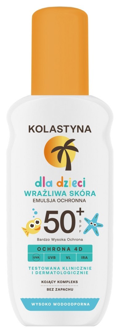 KOLASTYNA OPALANIE KOLASTYNA Emulsja ochronna dla dzieci - Wrażliwa Skóra SPF50+ 150ml