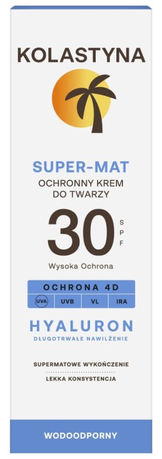 KOLASTYNA OPALANIE KOLASTYNA Krem ochronny do twarzy - Super Mat SPF30 50ml