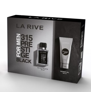 LA RIVE LA RIVE Zestaw prezentowy 315 Prestige Black For Man (woda toaletowa 100 ml + żel pod prysznic 100 ml)