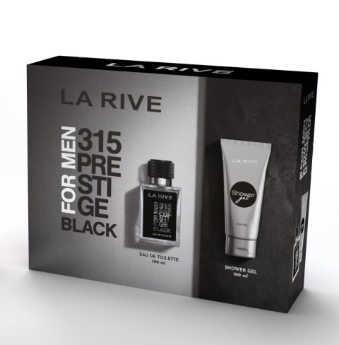 LA RIVE LA RIVE Zestaw prezentowy 315 Prestige Black For Man (woda toaletowa 100 ml + żel pod prysznic 100 ml)
