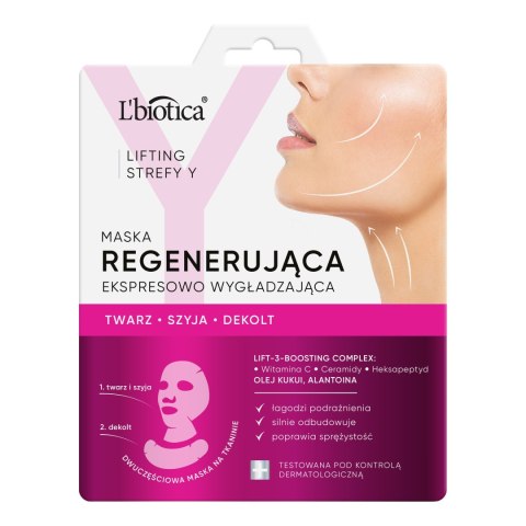 LBIOTICA / BIOVAX L`BIOTICA Lifting Strefy Y Maska regenerująco ekspresowo wygładzająca