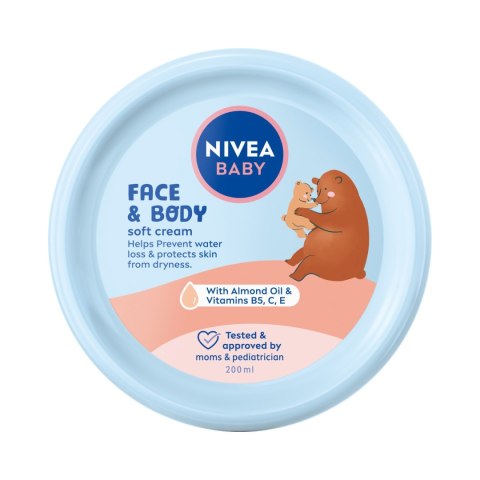 NIVEA NIVEA Baby Krem pielęgnacyjny do twarzy i ciała dla dzieci i niemowląt 200 ml
