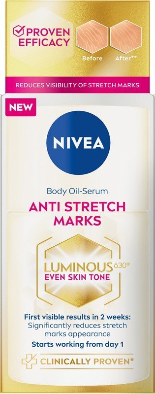 NIVEA NIVEA LUMINOUS630 Oil Even Skin Tone Anti Stretch Marks Serum do ciała 100 ml